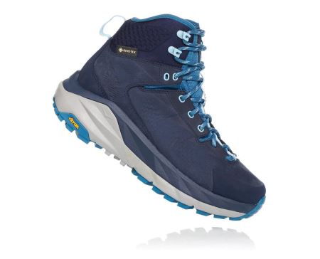 Hoka One One Kaha GORE-TEX - Sapatos De Caminhada Mulher Pretas / Azuis | PT-06qoHMj